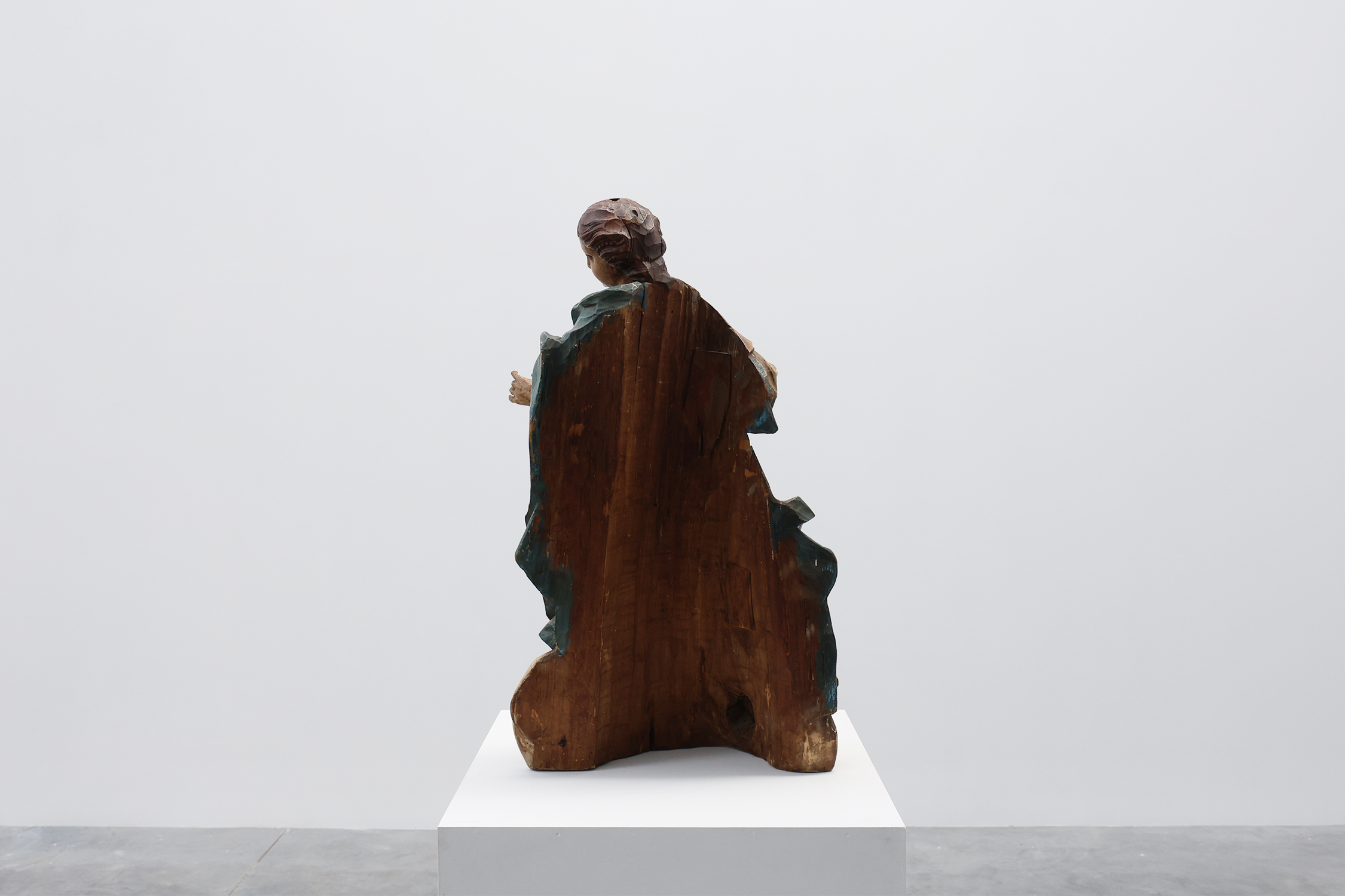 French 18th Century Religious Statue of the Virgin Mary on a cloudthumbnail